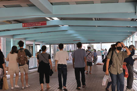 16 Oct 2021 Pedestrian Footbridge System in Mong Kok, hong kong