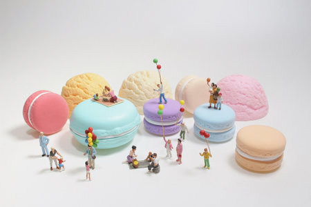 the fun of figure camp and picnic on macaron