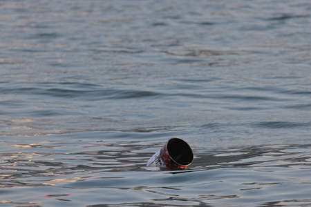 13 Nov 2021 Can in sea, the Water pollution problemの写真素材