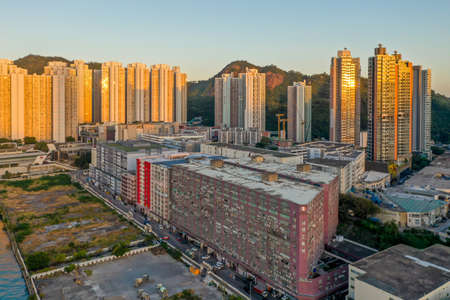 1 Dec 2021 Yau Tong, Kwun Tong Tsai Wan, Hong Kongの写真素材