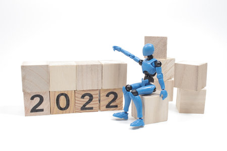 the figure with the Flipping of wooden cube block