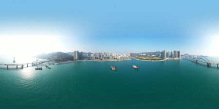 2 Jan 2022 the TKO Town,  with Junk Bay, hong kongのeditorial素材