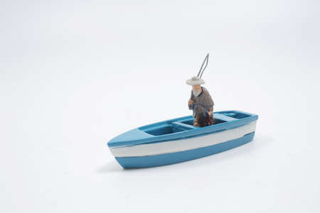 The tradition figure of the fishermanの写真素材