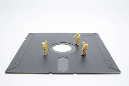 the technician on floppy disk