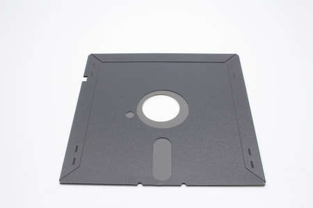 5.25 inch floppy disks isolated on white background