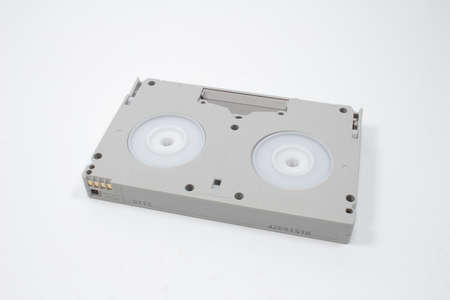 the DV cassette, Digital Video on white background