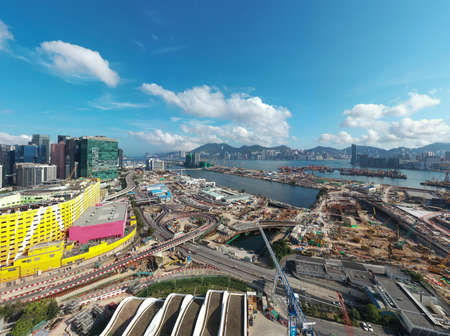 24 April 2022 New highway under construction in Central Kowloon Route