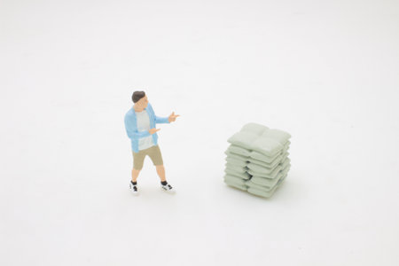 the mini young figure with beard pointing away