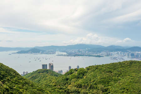 1 May 2022 the landscape of Lung Fu Shan Country Park