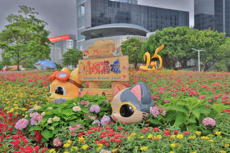 3 July 2022 the Blossoms Around Town at the Tamar Park, hkの写真素材