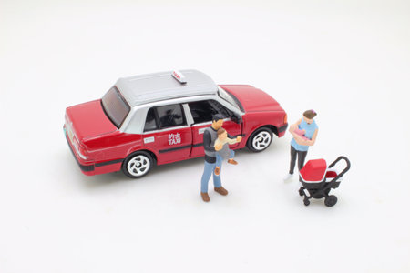 the mini of figure care baby order the taxiの写真素材