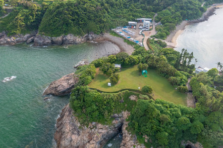 5 May 2022 the landscape of Hong Kong Sailing Training Associationのeditorial素材