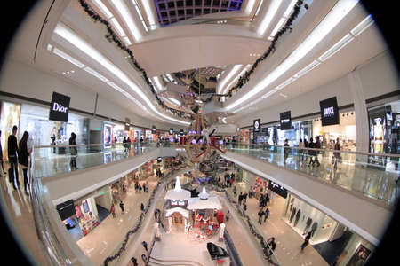 26 Nov 2011 the Christmas Decoration at hong kong shopping mall