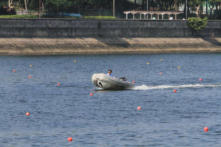 5 Nov 2011 the Shek Mun river, Small fast boat