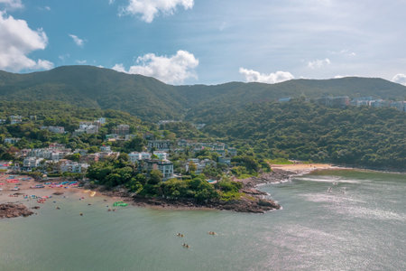 4 May 2022 the coastline of the Sheung Sze Wan, Port Shelter, hkのeditorial素材