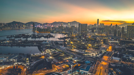 the area at Kowloon Bay, Hong Kong 3 may 2022の写真素材