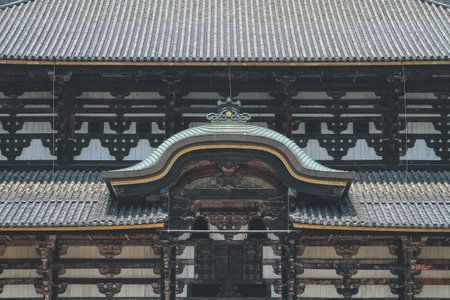 a Todai ji Temple, World Heritage Site, Nara, Japan 9 April 2012のeditorial素材
