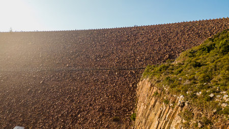 19 Nov 2022 Rocky Dam close up in the High Island Reservoir, hk