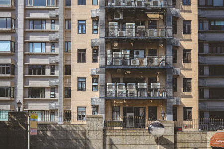 Mid Levels East, residential area at north point 28 Jan 2023の写真素材