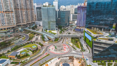 a Cityscape of the Kai Tak Office, Hong Kong 5 Feb 2023