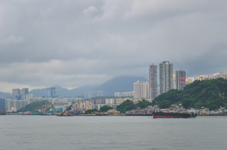 the Coast of Lei Yue Mun Channel , hong kong 26 May 2013