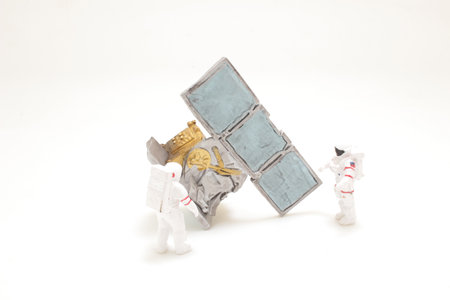 the scrapped Satellite with the Astronaut engineer
