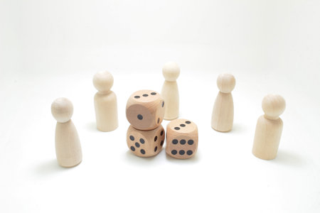 the fun of figure, Board Game Pieces and Diceの写真素材