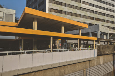 a Mong Kok East Station, hong kong Feb 26 2023の写真素材