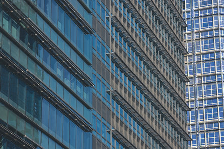 a Modern building in sunlight at hong kong March 5 2023