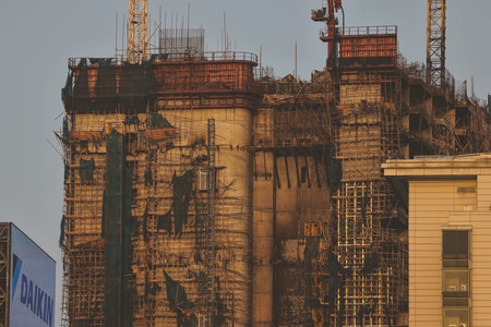 March 5 2023, after the Fire of Forma Mariners Club, under construction