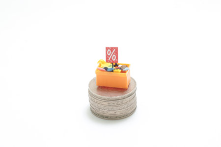 the scale of department store counter , the sale concept
