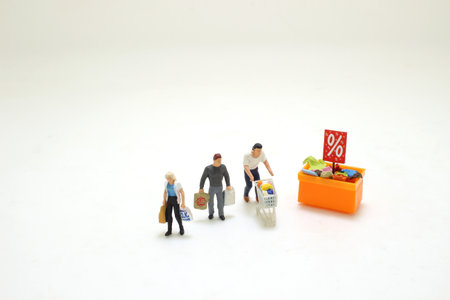 Concept of tourism, shopping or business. shopping cartの写真素材