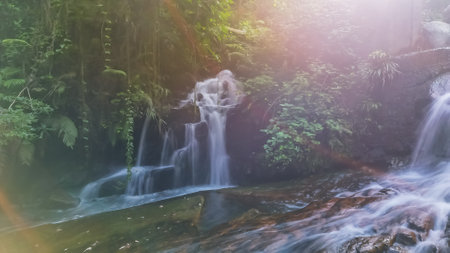 a Little Hawaii Falls, TKO Hong Kongの写真素材