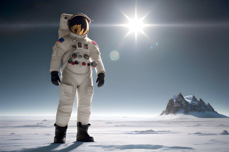 an astronaut wearing a space suitの素材