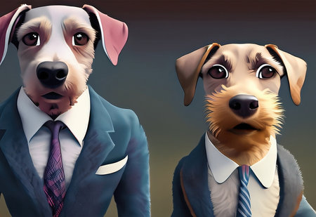 the dog Face Entrepreneurの素材