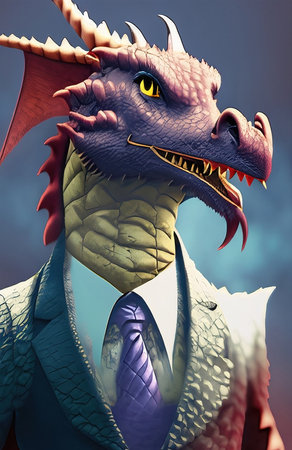 the dragon Face Entrepreneurの素材