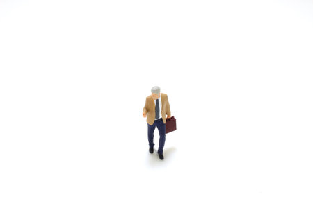 a fun of business figure on baordの写真素材
