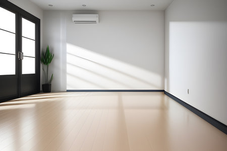 photo empty interior design with 3d randomの素材