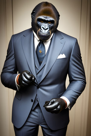 the gorillas attire meticulously renderの素材