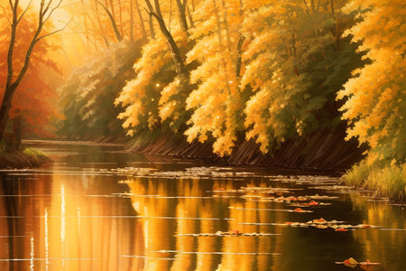 detail from the vibrant hues of the autumnの素材