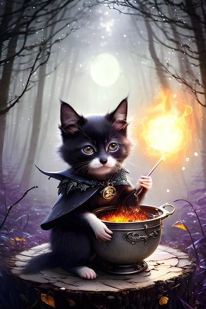 a moonlight smoke fairytale cuteness overload darknessの素材