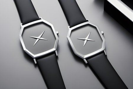 sleek and modern silicon rectangle watch designの素材