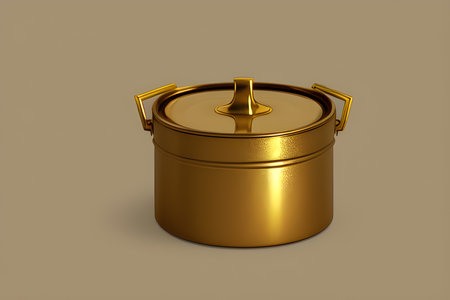 the set Gold Pot on the boardの素材