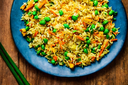 plate of fragrant and flavorful egg fried rice takes center stage 2の素材