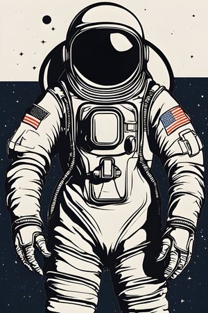 a spaceman spacesuit royalty graphite astronaut spacemanの素材