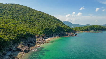 Pak Shui Wun Tranquil Coastal Beauty in Hong Kongの写真素材
