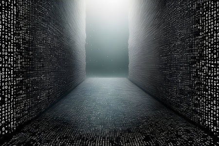 realm of digital fortresses where data flowsの素材