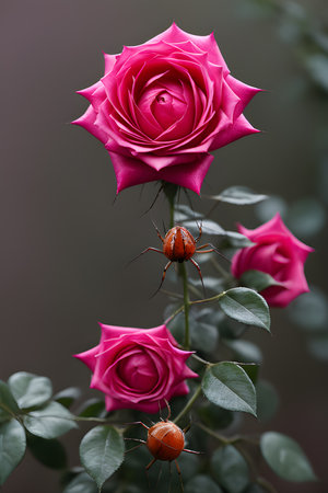Colorful flowers with delicate petals in a gardenの素材