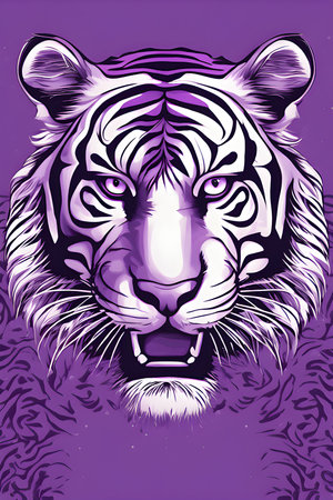 humorous cartoon of a cute and funny kitten in the jungle.の素材