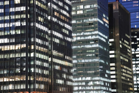 Nov 29 2023 the office buildings surrounding it. tokyo, japanのeditorial素材